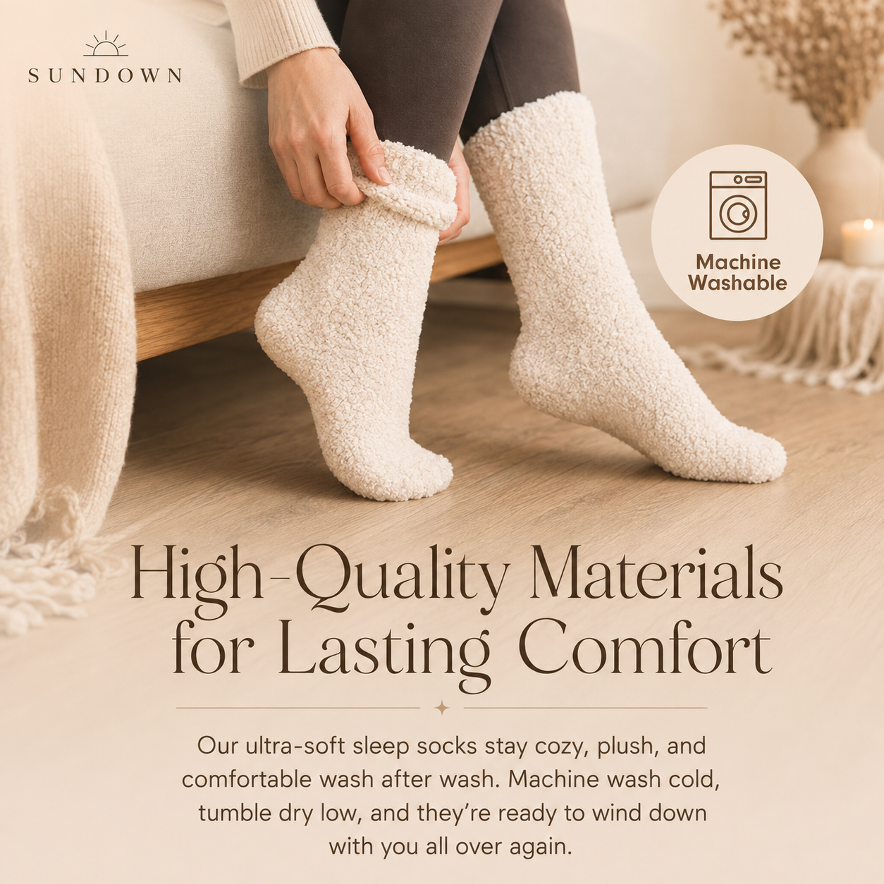 Sundown Cloud Sleeping Socks