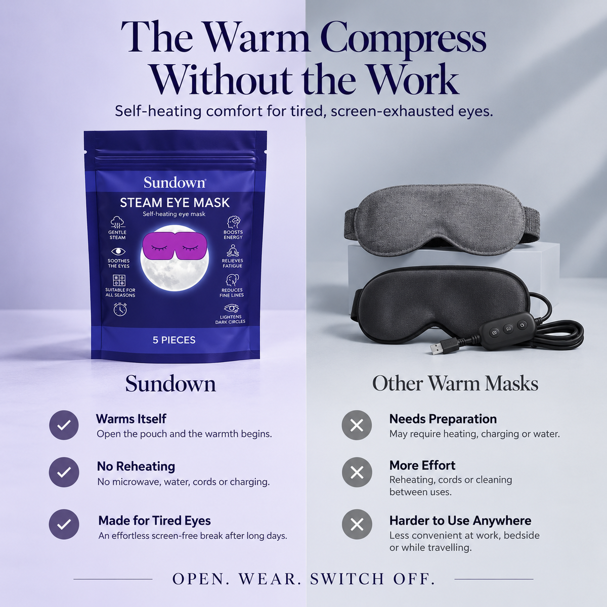 Sundown Steam Eye Mask