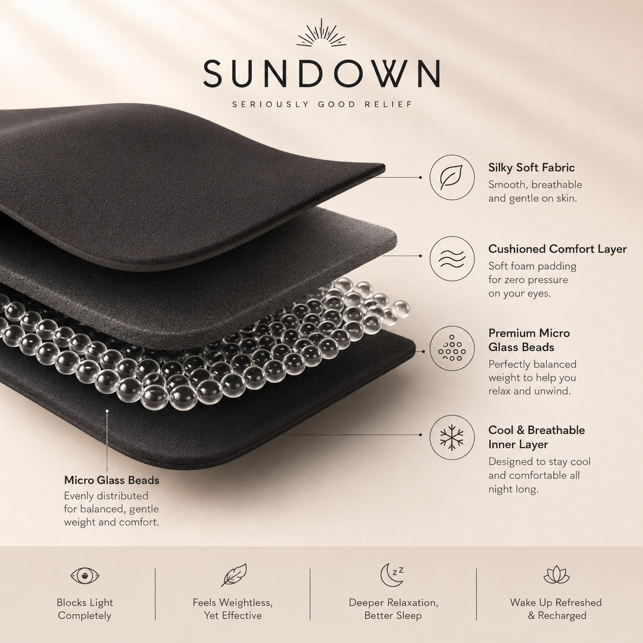 Sundown Weighted Sleeping Mask
