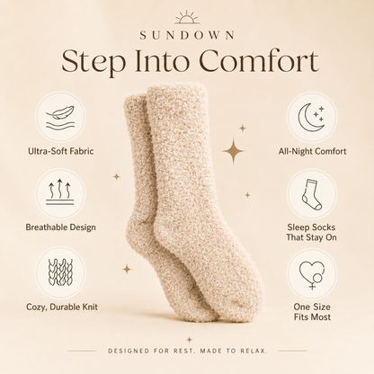 Sundown Cloud Sleeping Socks